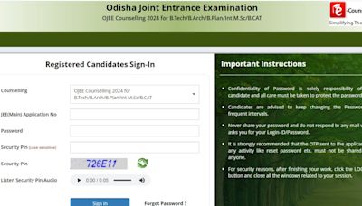 OJEE Counselling 2024: Registration window opens at ojee.nic.in, direct link to submit applications here