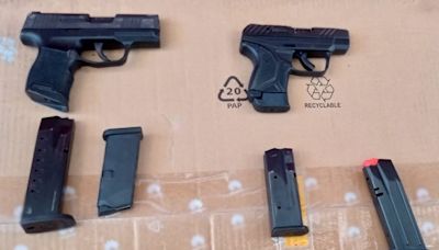 Detienen en Sonora a 5 personas que pretendían ingresar a México con armas cortas y cargadores