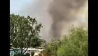 US: Hawarden Fire In Riverside, CA Burns Several Homes