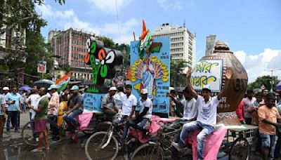 Bike ride to Trinamul Congress's Martyrs’ Day rally venue an annual ritual