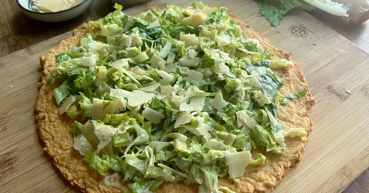 Gretchen's table: Taking chicken crust Caesar salad pizza from social media trend to table reality