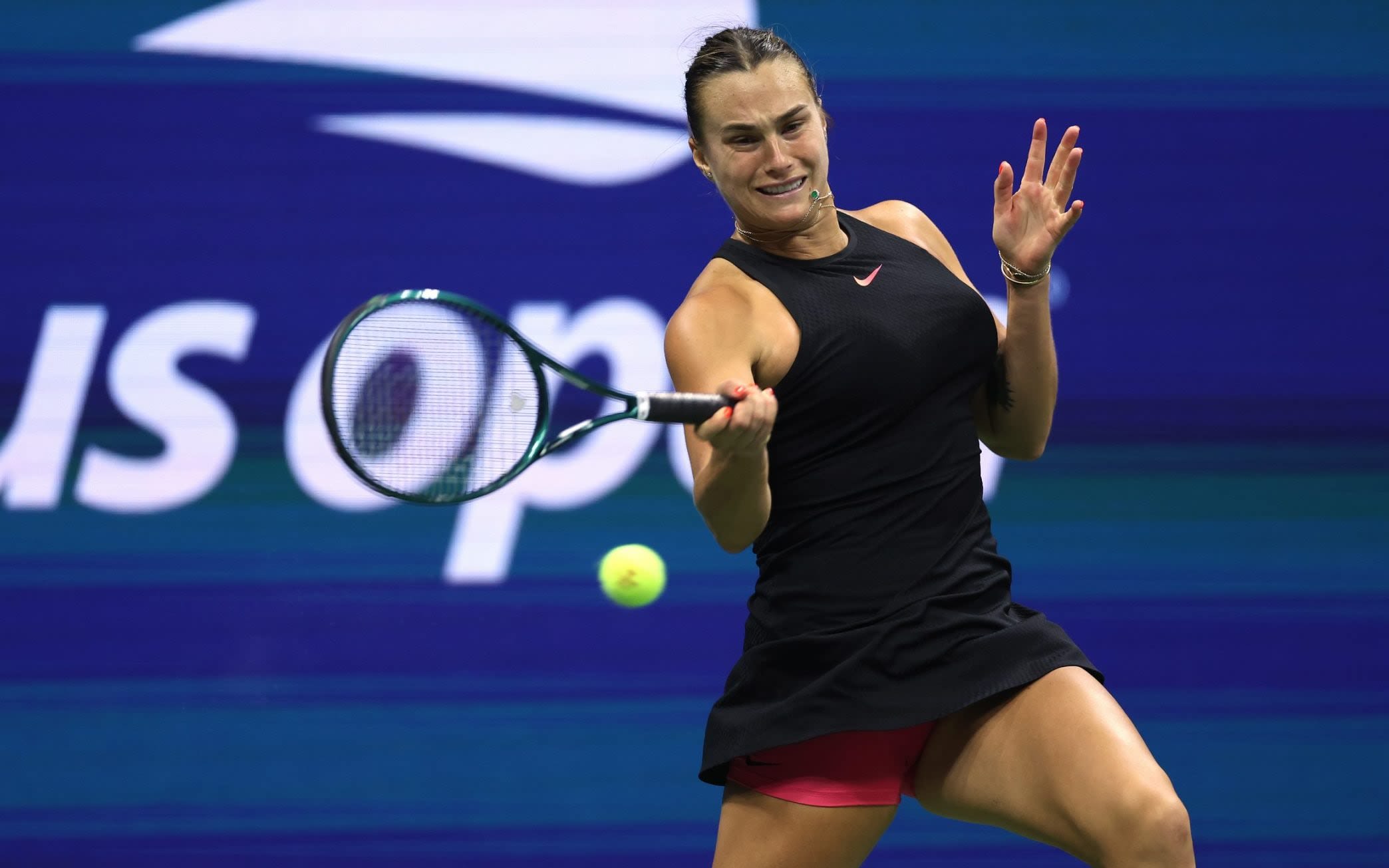 Aryna Sabalenka hitting forehand faster than top men’s players at US Open