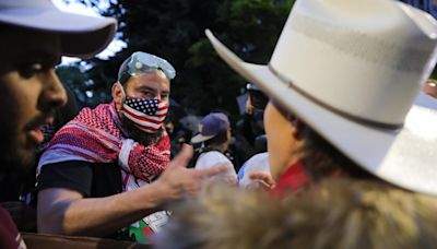 Tensions escalate between UW demonstrators and Charlie Kirk fans