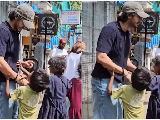 Arhaan Khan's sweet gesture towards kids outside cafe captures netizens' hearts; video inside | Hindi Movie News - Times of India