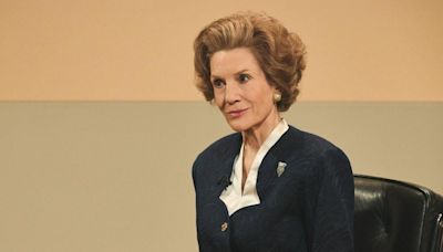 British actress is unrecognisable as she transforms into Margaret Thatcher