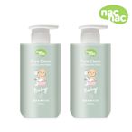 nac nac植萃修護沐浴乳 300ml-2入組(玻尿酸添加/嬰兒沐浴乳/兒童沐浴乳)