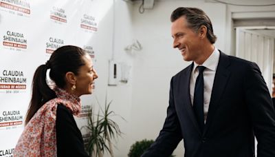 El gobernador de California felicita a Claudia Sheinbaum por su triunfo en la elección presidencial de México