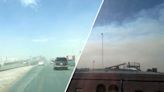 Ahí viene; tolvanera y humo cubren Chihuahua capital