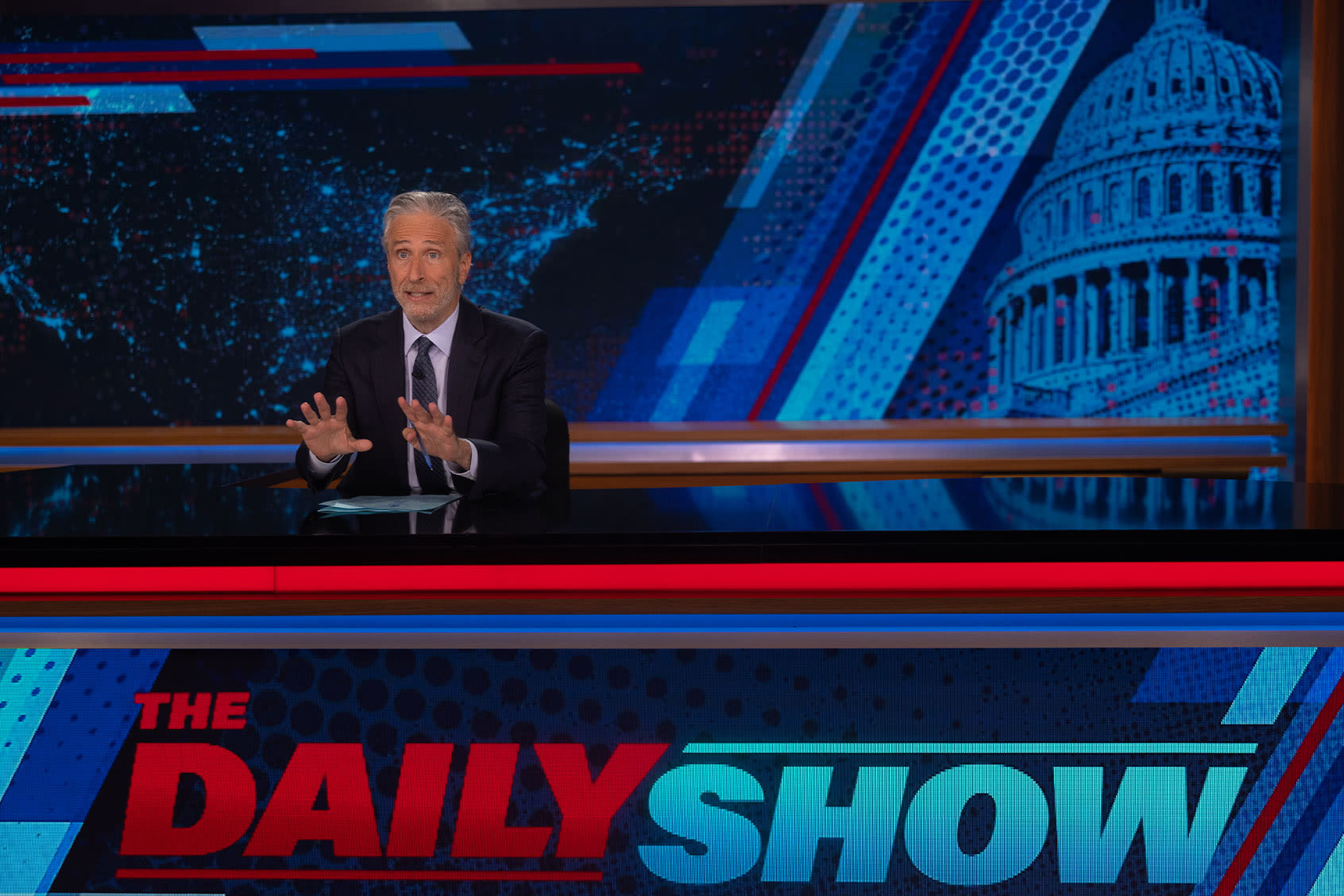 "Are you kidding me?": Jon Stewart mocks Republicans' "flailing" attacks on Kamala Harris