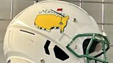 What is the Masters logo doing on a football helmet? And how did the Jaguars score it?