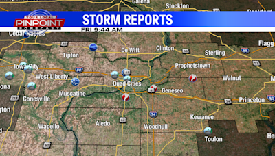 Tornadoes reported around the Quad Cities area