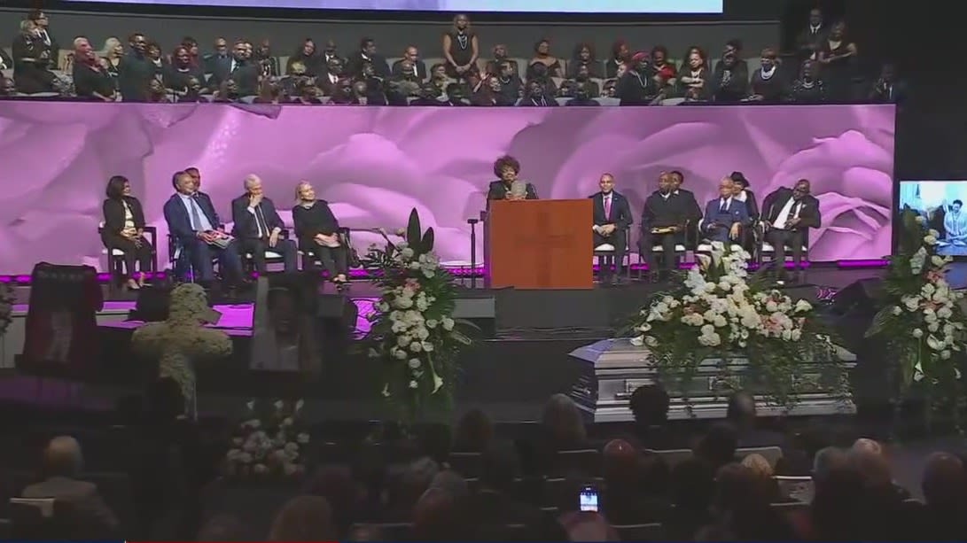 Vice President Kamala Harris delivers eulogy at the home going service for Congresswoman Sheila Jackson Lee