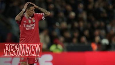 A Di María le anularon un gol, perdió el Benfica y Sporting Lisboa festejó el título