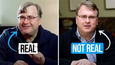 In mind-bending chat with deepfake digital twin, Reid Hoffman discusses Microsoft’s big AI hire