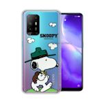 史努比/SNOOPY 正版授權 OPPO Reno5 Z 5G 漸層彩繪空壓手機殼(郊遊)