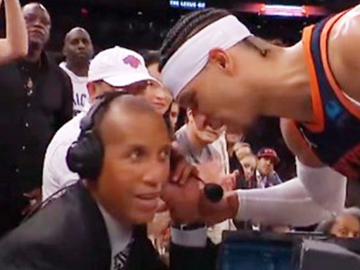 NBA star Josh Hart's message to TNT analyst Reggie Miller picked up on hot mic