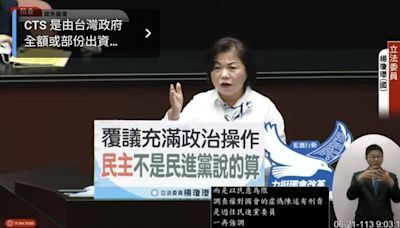 立院國是論壇 楊瓊瓔稱覆議案充滿民進黨政治操作