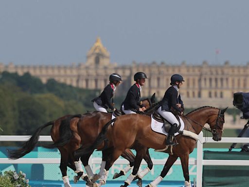 Time warp: Olympic equestrians make history in Versailles' lavish grounds