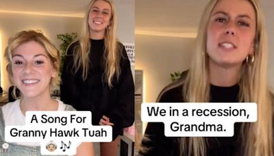 ‘Hawk Tuah’ Girl Explains Her Viral Catchphrase to Granny With Help From Jax: WATCH