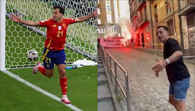 VIDEO: El impresionante recibimiento a Mikel Oyarzabal tras anotar el gol del campeonato para España en la Euro | El Universal