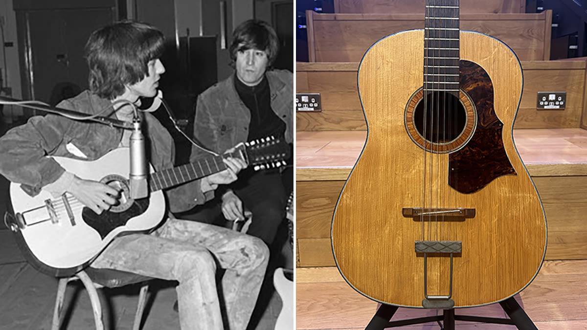 John Lennon’s lost Help! Framus acoustic has been found in an attic after 50 years