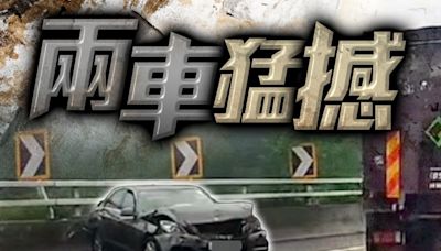 吐露港公路兩車相撞 私家車女乘客受傷一度被困