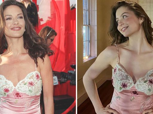 Catherine Zeta-Jones’s Daughter Re-Wears Mom’s ’90s Red Carpet Dress