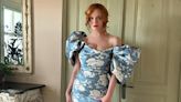 Christina Hendricks Wears Christian Siriano Dress for Wedding Weekend