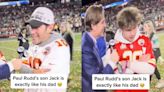 Paul Rudd fans think he and his son are identical in video taken during Super Bowl: ‘Mini Paul Rudd’