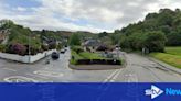 'Avoid the area' road closed after crash involving car and motorbike