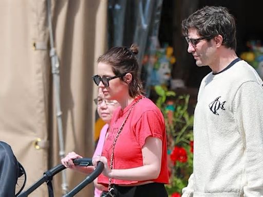 Ashley Benson enjoys family time with husband Brandon Davis and their newborn daughter... after enjoying brief return to work for fan event