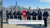 NJ Transit police save man from drowning in Hudson River with rescue ring buoys