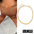 ELLIE VAIL 邁阿密防水珠寶 金色五層項鍊 簡約多層次項鍊 Justine Layered