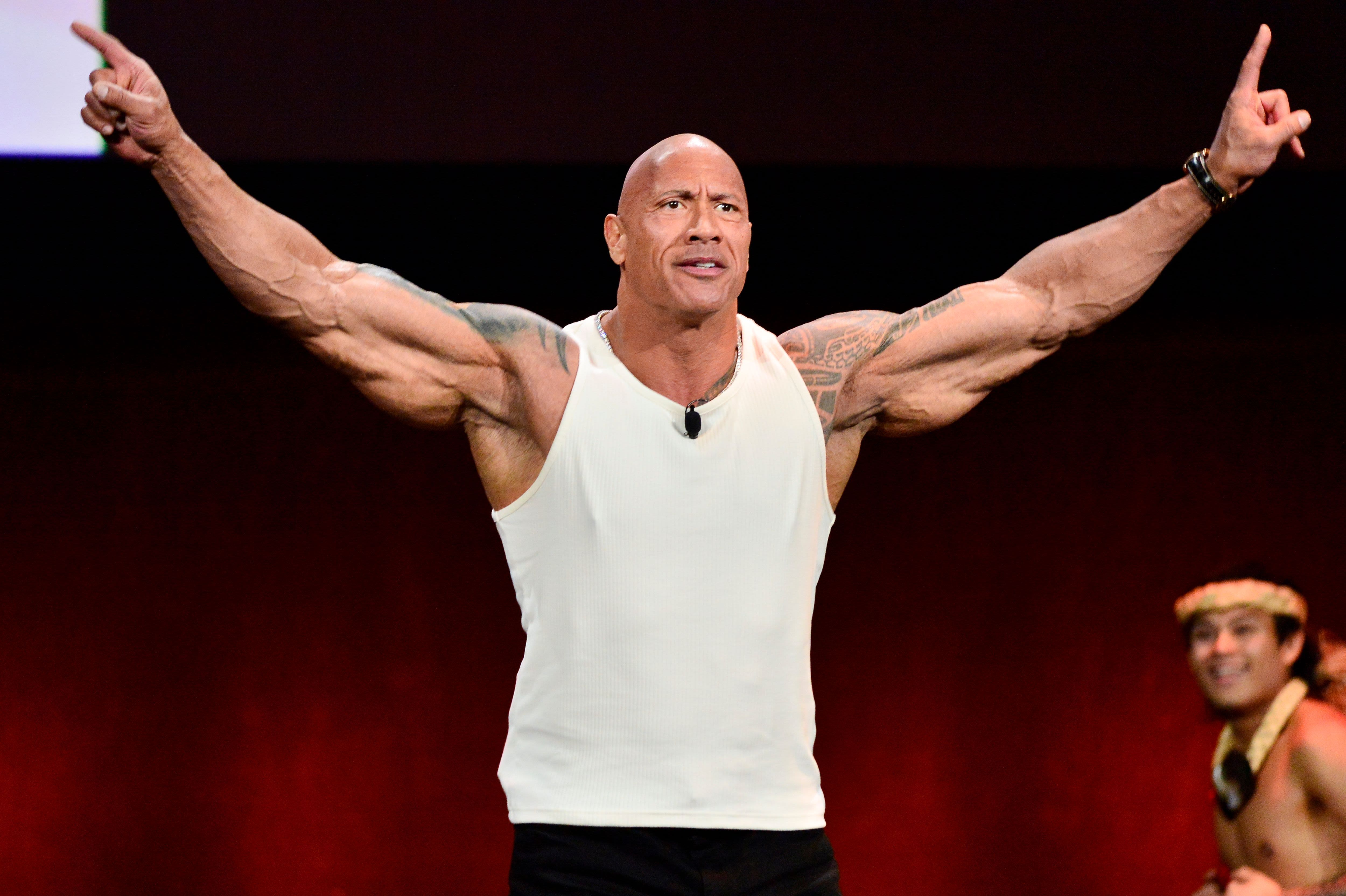 Dwayne 'the Rock' Johnson is showing off his gnarly bruise from a ruptured bursa sac. What is that?