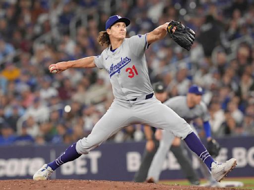 Dodgers extend winning streak to 6 as Tyler Glasnow gets first career victory against Blue Jays