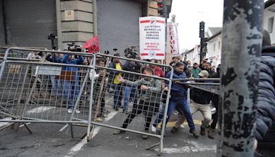 Hubo pocos incidentes en protestas sindicalistas antigobierno