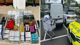 Supermarket shoplifters caught taking £1,200 haul