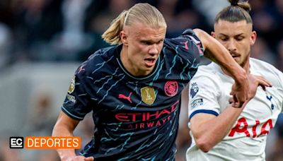 Manchester City ganó a los Spurs con doblete de Erling Haaland