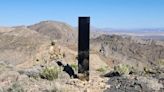 Shiny monolith removed from mountains outside Las Vegas. How it got there still is a mystery