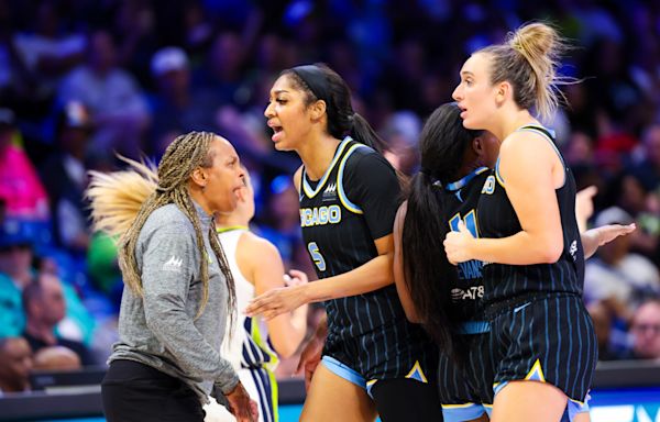 Angel Reese's Courtside Moment With Chicago Sky Coach Goes Viral