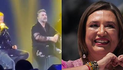 Aclama audiencia votar por Xóchitl Gálvez en concierto de Emmanuel y Mijares