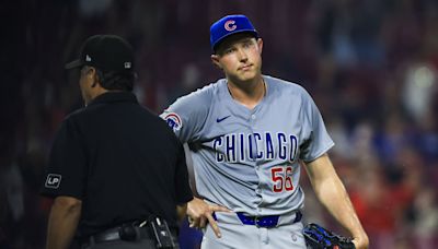 Cubs' Nate Pearson ejected for pitch to batter's head as Reds win 7-1