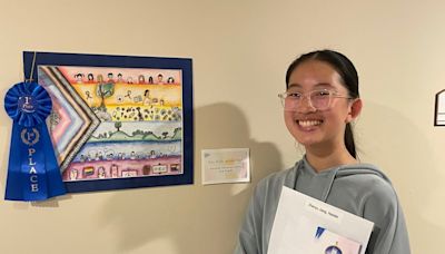 Clarendon Hills Centennial Art Competition submissions on display at The Birches