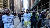 Gaza War protesters disrupt NYC Macy’s Thanksgiving Day Parade, vandalize NY Public Library