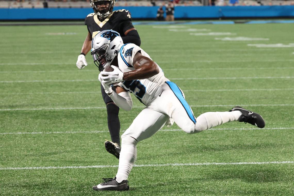 Panthers WR Jonathan Mingo shines during ‘Back Together Saturday’ stadium practice