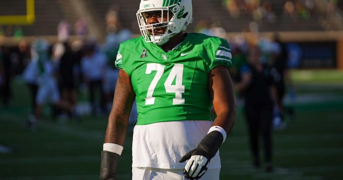 Panda Express, creatine and work: How former Texas Tech OL Larry Moore III grew into a key UNT player