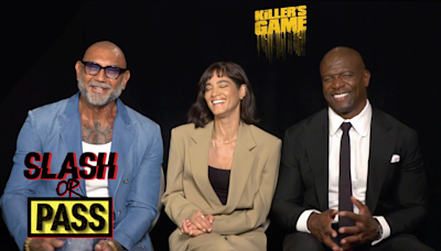 'The Killer's Game's Dave Bautista, Terry Crews and Sofia Boutella play 'Slash or Pass: Assassins'