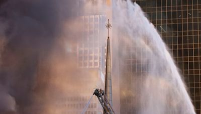 A fire just destroyed a historic church building in Dallas