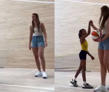 Viúva de Kobe Bryant comove internautas com registro da filha jogando basquete com craque da WNBA