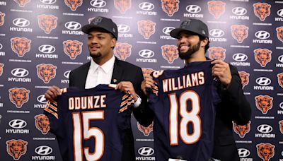 Bears sign Caleb Williams and Rome Odunze as rookies report for training camp
